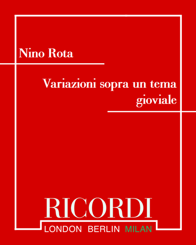 Variazioni sopra un tema gioviale — 尼诺·罗塔