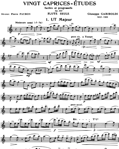 Twenty Caprices Études, op. 333 — Giuseppe Gariboldi