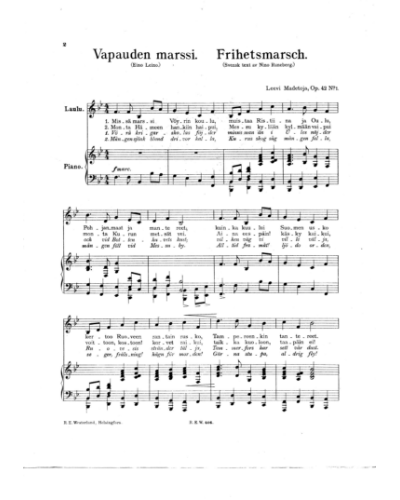 March of Freedom, op. 42/1 — 莱维·马代托亚