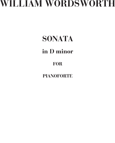 Sonata in D minor — William Wordsworth