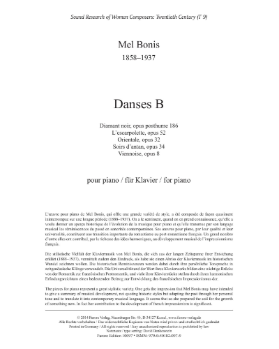 Danses B, Vol. 10 — Mel Bonis