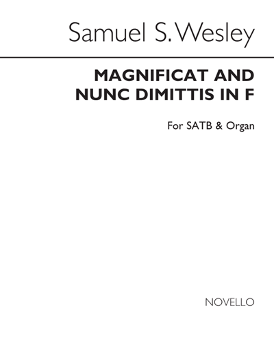 Magnificat and Nunc Dimittis (in F) — Samuel Sebastian Wesley