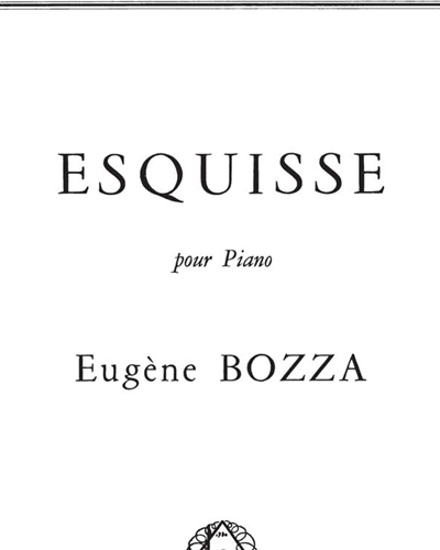 Esquisse — 欧仁·博扎