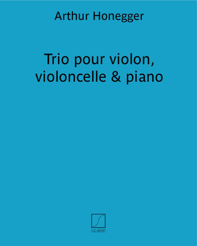 Trio pour violon, violoncelle & piano — 奥涅格