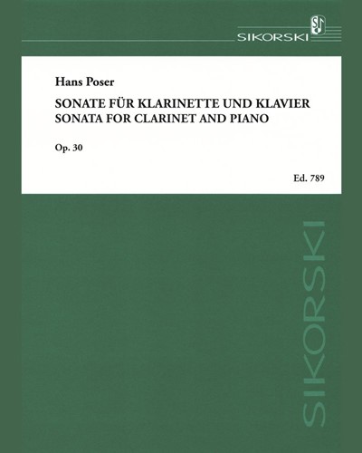 Sonata, op. 30 — Hans Poser