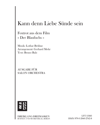 Kann denn Liebe Sünde sein — Lothar Brühne