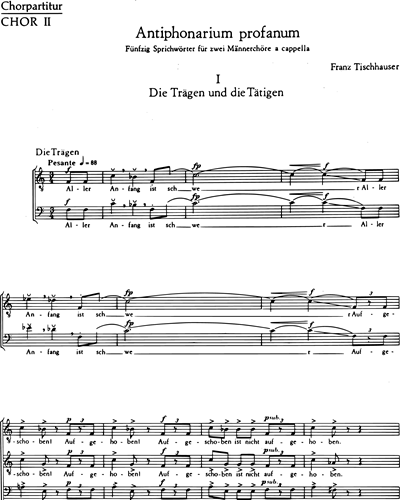 Antiphonarium profanum — Franz Tischhauser