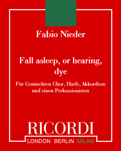 Fall asleep, or hearing, dye — Fabio Nieder