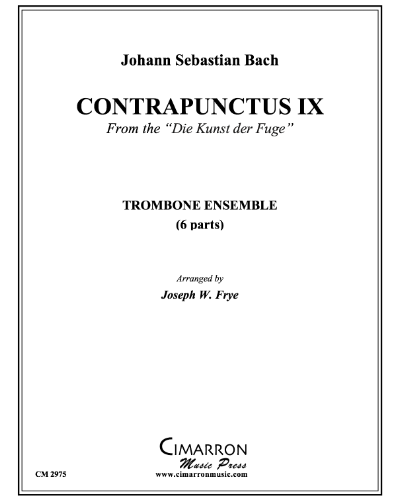 Contrapunctus IX (from 'Die Kunst der Fuge') — 巴赫