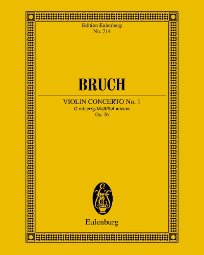Violin Concerto No. 1 in G minor, op. 26 — 布鲁赫
