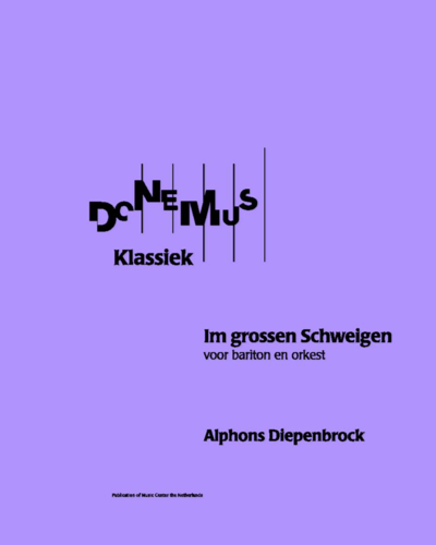 Im Grossen Schweigen — Alphons Diepenbrock