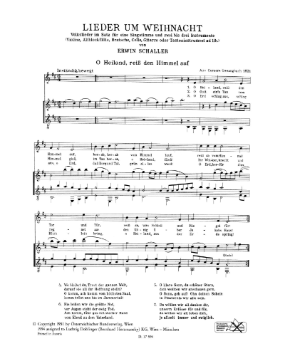 Lieder um Weihnacht — Erwin Schaller
