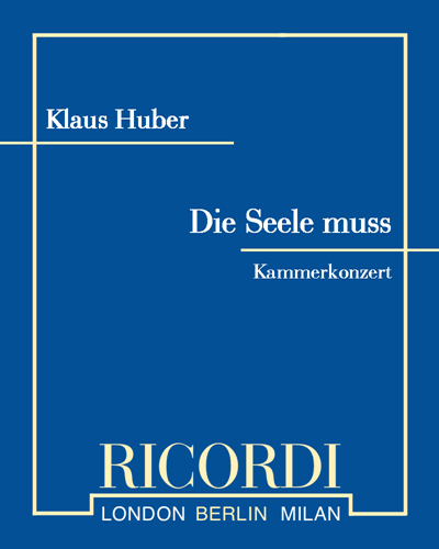 Die Seele muss von Reittier steigen — Klaus Huber
