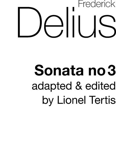 Violin Sonata No. 3 [Arranged for Viola & Piano] — 戴留斯