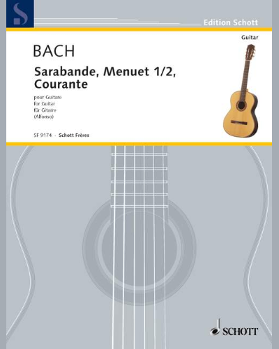 Sarabande C Major / Menuet I / II A Major / Courante C Major — 巴赫