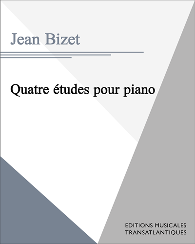 Quatre études pour piano — Jean Bizet
