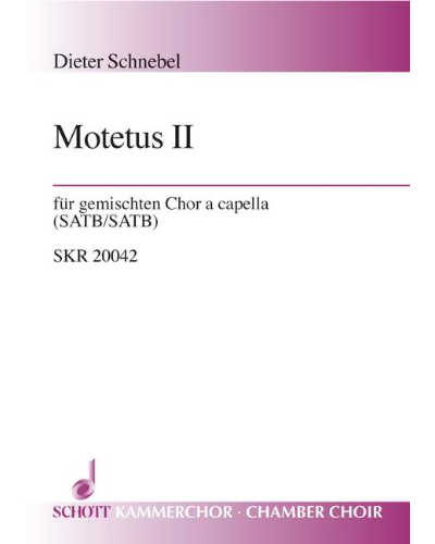 Motetus II — Dieter Schnebel