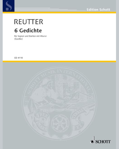 6 Gedichte — Hermann Reutter