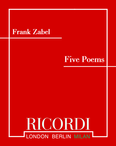 Five poems — Frank Zabel