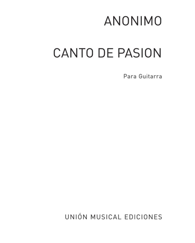 Canto de pasion — Venancio Garcia Velasco