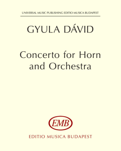Concerto for Horn and Orchestra — Gyula Dávid