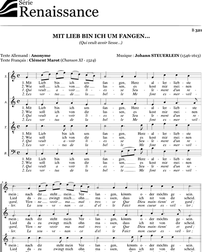 Mit lieb — Johann Steuerlein