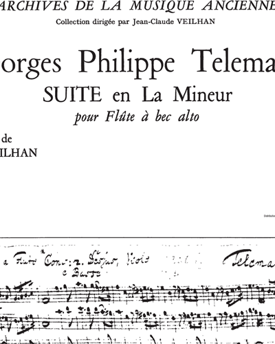 Suite in A minor (Archives De La Musique Ancienne) — 泰勒曼