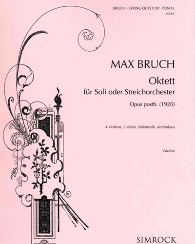 String Octet, op. posth. — 布鲁赫