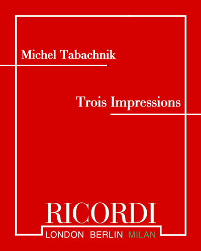 Trois Impressions — Michel Tabachnik