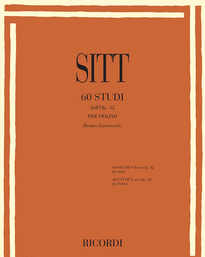 60 Studi, op. 32 — Hans Sitt