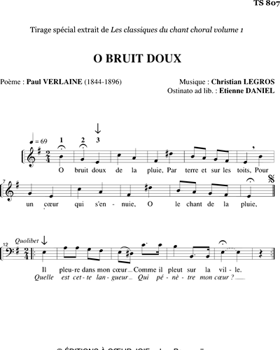 O bruit doux - from Class. CC n°1 — Christian Legros