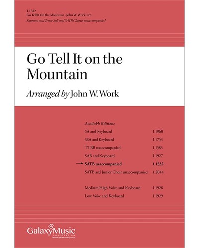 Go Tell It On The Mountain — John Wesley Work