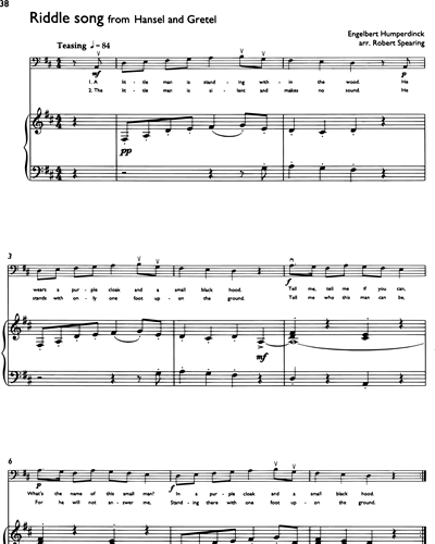 Riddle Song (from 'Hansel and Gretel') — 洪佩尔丁克