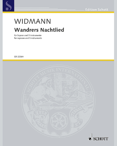 Wandrers Nachtlied — 约尔格·维德曼