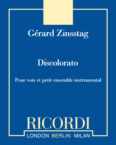 Discolorato — Gérard Zinsstag