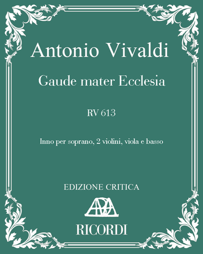 Gaude mater Ecclesia, RV 613 — Antonio Vivaldi