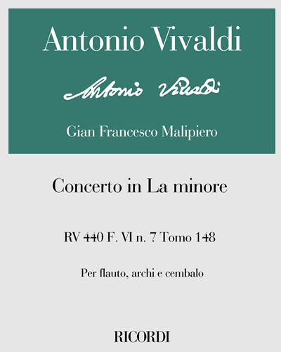 Concerto in A minor, RV 440, F. VI no. 7, Vol. 148 — 维瓦尔第