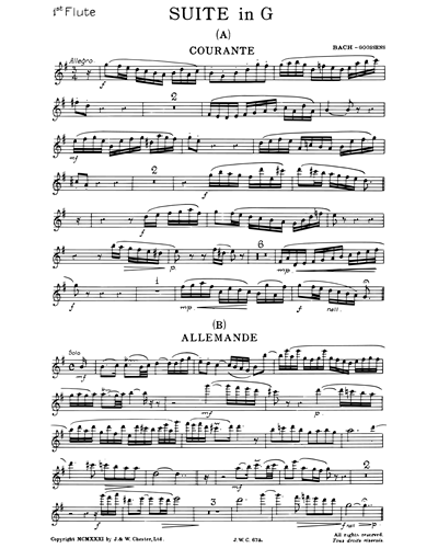 Suite in G — Johann Sebastian Bach