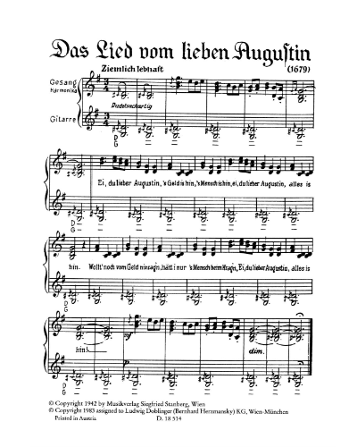 Ei du lieber Augustin — 合集