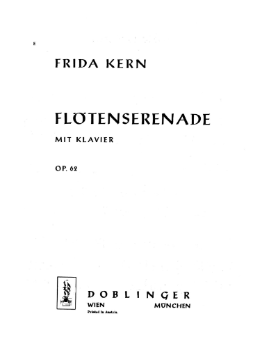 Serenade, op. 62 — Frieda Kern