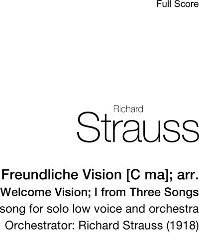 Freundliche Vision, op. 48 No. 1 — 理查德·施特劳斯