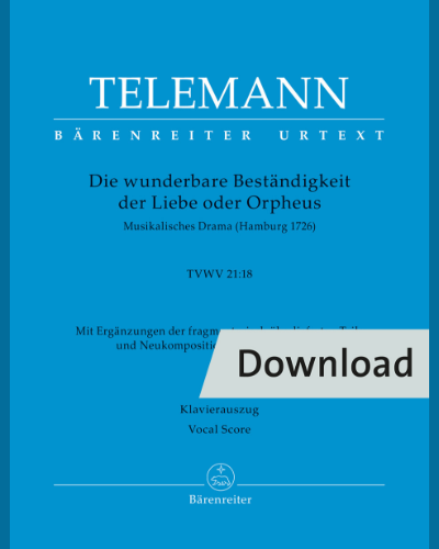 Die wunderbare Beständigkeit der Liebe oder Orpheus, TVWV 21:18 — 泰勒曼