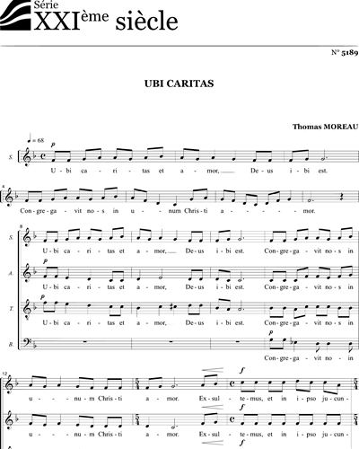 Ubi Caritas - Moreau — Thomas Moreau