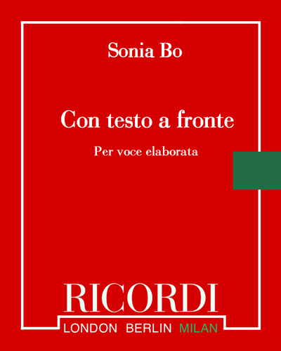 Con testo a fronte — Sonia Bo