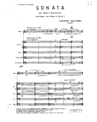 Sonata — Riccardo Malipiero