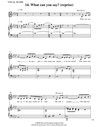What Can You Say? (Reprise) (from 'Love Story') — Howard Goodall
