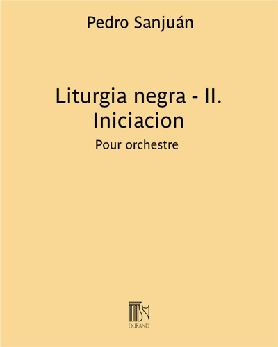 Liturgia negra - II. Iniciacion — Pedro Sanjuán