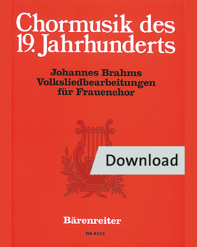 Volksliedbearbeitungen für Frauenchor — Johannes Brahms