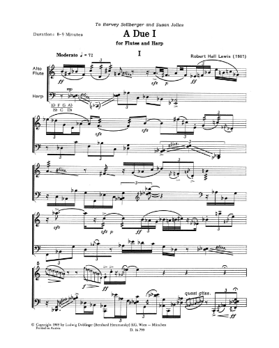 A due I — Robert Hall Lewis