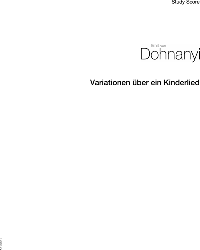 Variationen über ein Kinderlied — 多纳尼